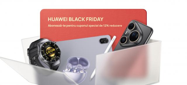 HUAWEI Store face ultimele pregătiri înainte de Black Friday 2025! Când încep ofertele și cum primești cupon pentru 12% extra reducere?
