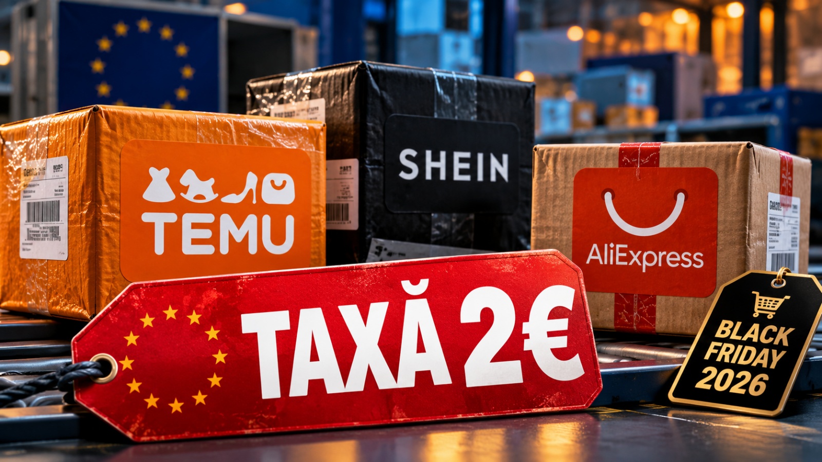 Temu, Shein și AliExpress primesc o nouă taxă de 2 euro în preambulul Black Friday 2026; Cum se calculează