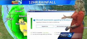 Windows 10 întrerupe o prezentatoare meteo, se amestecă în furtuna digitală cu o recomandare de upgrade