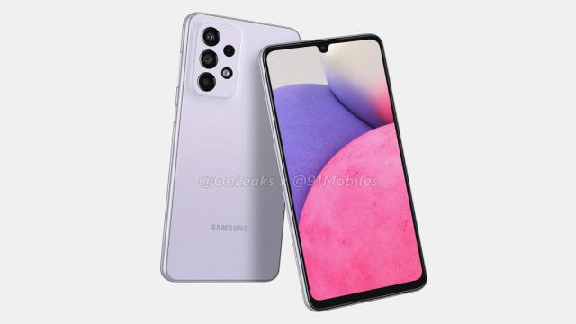 <b>Samsung Galaxy A33 5G apare în noi randări; Aflăm variante de culoare, specificaţii</b>După ce l-am admirat pe Samsung Galaxy A53 în câteva scăpări, acum vine rândul lui Samsung Galaxy A33 5G să ni se dezvăluie în detaliu. Telefonul midrange va sosi în primul trimestru din 2022 şi azi apare sub formă de randări şi specificaţii, via @OnLeaks