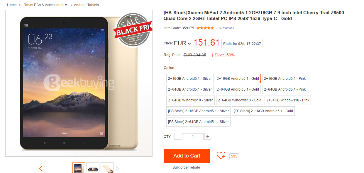 Black Friday made in China: iată cele mai bune oferte din 2016 ale Gearbest, Everbuying, TomTop și alți retaileri asiatici - imaginea 15
