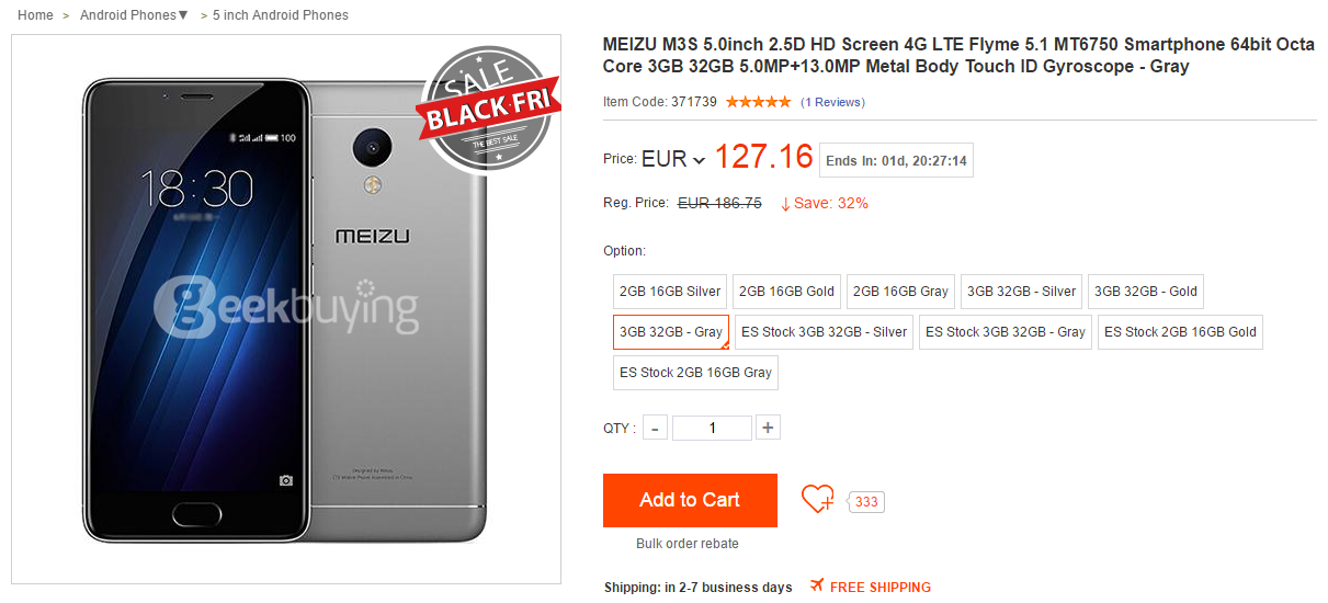 Black Friday made in China: iată cele mai bune oferte din 2016 ale Gearbest, Everbuying, TomTop și alți retaileri asiatici - imaginea 20