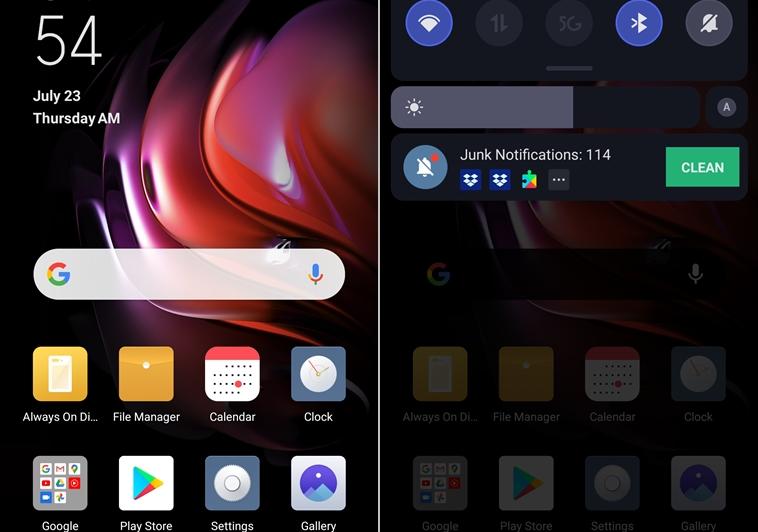 Galerie capturi de ecran Nubia Red Magic 5G (Screenshots intefață grafică): Homescreen.jpg