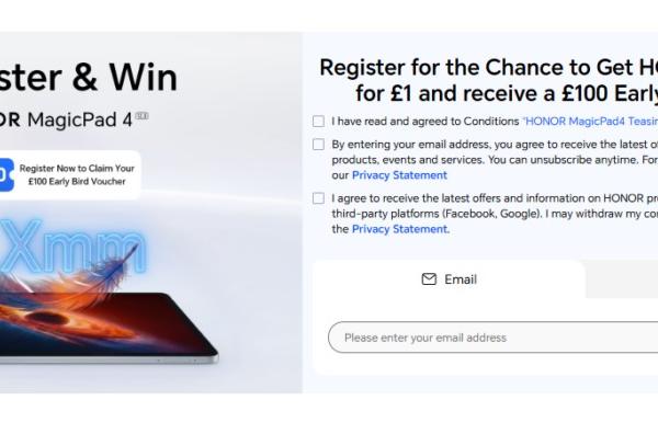 Honor MagicPad4 - Teasere oficiale (UK)