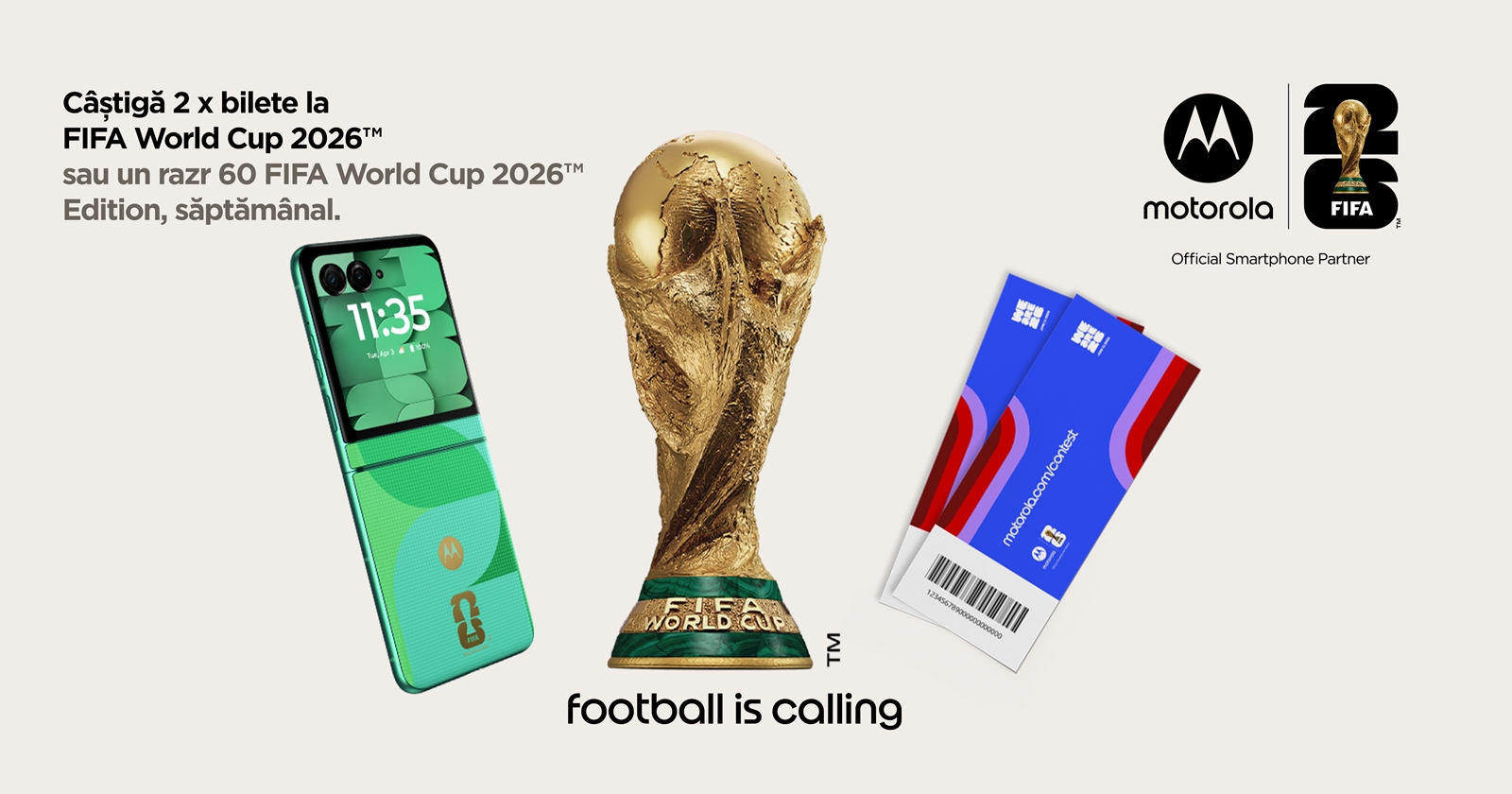 Cum poți ajunge la Cupa Mondială 2026 cu ajutorul noului tău smartphone Motorola? (Concurs)