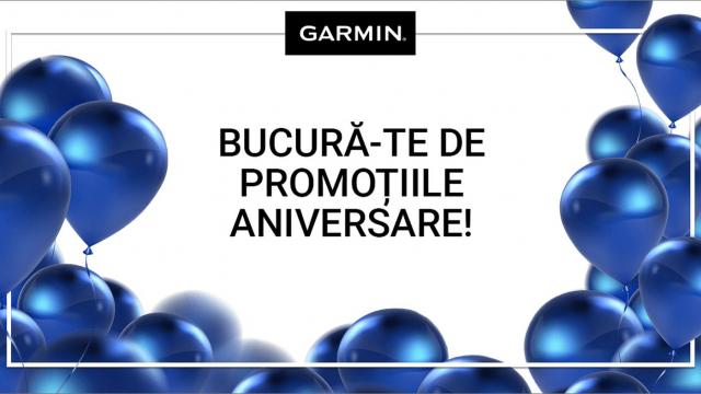 <b>Garmin împlineşte 33 de ani şi îi aniversează cu promoţii, reduceri de până la 45%</b>Garmin, compania care a dominat segmentul GPS-urilor şi care acum produce unele dintre cele mai apreciate ceasuri inteligente, împlineşte 33 de ani. Aniversarea vine cu oferte, promoţii şi reduceri speciale, despre care aflaţi mai multe detalii 
