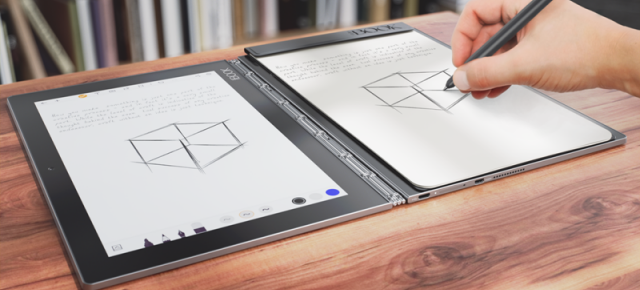Lenovo lansează Yoga Book în România, tabletă 2 în 1 subţire şi uşoară cu tastatură virtuală şi stylus ce scrie pe hârtie