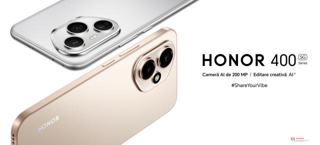 Noile smartphone-uri Honor 400 și Honor 400 Pro sunt oficiale, cu baterii Si/C, display-uri super luminoase și o cameră AI revoluționară