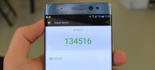 Samsung Galaxy Note 7 e trecut prin testul AnTuTu, îşi adjudecă locul 2 în topul Mobilissimo.ro