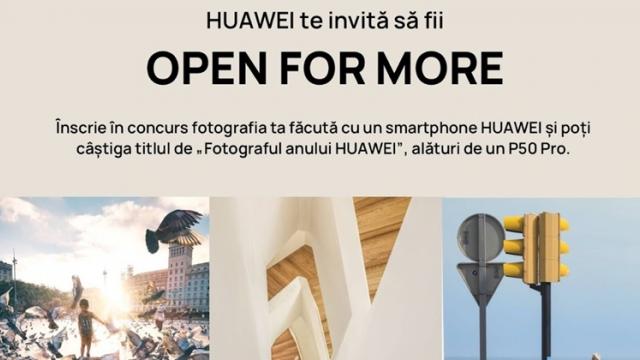 <b>Workshop-urile de fotografie Huawei îţi aduc premiu un Huawei P50 Pro şi titlul de "Fotograful anului HUAWEI"</b>Huawei continuă să caute "Fotograful anului" şi îl va recompensa pe cel care transformă sfaturile şi tutorialele din cadrul workshop-urilor sale foto într-o operă de artă. Huawei Consumer BG a dat startul workshop-urilor de fotografie din seria OPEN 