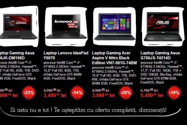 Iată catalogul de produse pregătit de eMAG pentru Black Friday 2014; reducerile așteptate după ora 6:00 AM