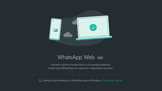 <b>Începând de azi poți folosi WhatsApp pe maximum 4 dispozitive simultan, fără a avea telefonul conectat; Iată cum activezi funcția</b>Momentul mult așteptat de către toți utilizatorii WhatsApp este aici și anume posibilitatea de a folosi serviciul de mesagerie simultan pe mai multe dispozitive fără a avea telefonul conectat. Eu unul am tot folosit WhatsApp 