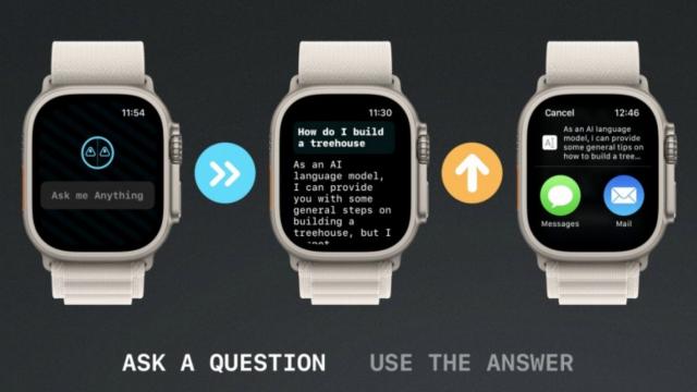 <b>Chatbot-ul cu AI ChatGPT ajunge la încheietura ta, prin intermediul unei aplicaţii Apple Watch, watchGPT </b>După extensii de browser, acum ChatGPT ajunge şi la încheietura ta, prin intermediul unei aplicaţii pentru Apple Watch. Chatbot-ul cu AI a fost descoperit pe ceas de către cei de la 9to5Mac, sub forma unei aplicaţii din App Store care costă 
