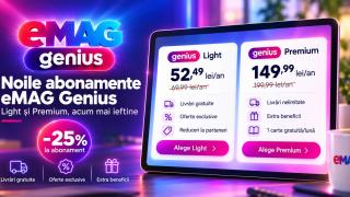 Te gândeai să îți faci eMAG Genius sau să îl reînnoiești, dar ți se părea cam scump? Acum poți profita de reducerea de 25% pentru Light și Premium