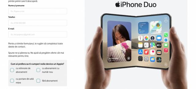 iPhone Duo intră la precomandă la Vodafone România pe 16 octombrie