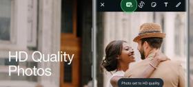 Următoarea versiune WhatsApp va aduce un toggle pentru transferul foto/video la calitate HD automat