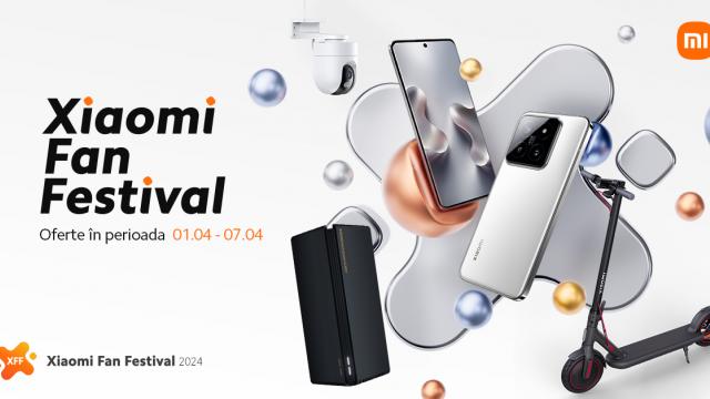 <b>Xiaomi Fan Festival 2024 are loc în perioada 1-7 aprilie și îți aduce extra reducere la smartphone-uri, routere și dispozitive smart</b>Prima zi a lunii aprilie marchează startul campaniei Xiaomi Fan Festival 2024, promoție care ne aduce 10% reducere la o gamă variată de smartphone-uri routere și dispozitive smart. Vă reamintesc faptul că Fan Festival a devenit o sărbătoare