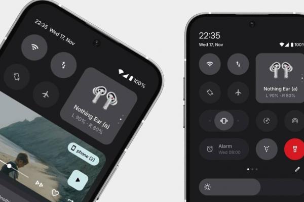 Nothing OS 3.0 va aduce o zonă Quick Settings cu design actualizat; Iată cum ar arăta