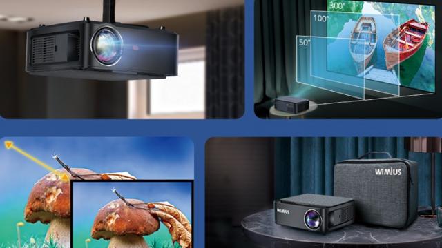 <b>E LUNI e AMAZON: Azi vă recomandăm videoproiectorul WiMiUS 7500 L, care poate reda conținut 4K de pe smartphone prin WiFi sau Bluetooth</b>Continuăm astăzi seria “E LUNI e AMAZON” cu un nou produs, de această dată pentru cinefili și nu numai. Este vorba despre proiectorul WiMiUs 7500 L, care poate reda conținut 4K și se poate conecta cu alte dispozitive prin Bluetooth sau WiFi