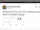 Smartphone-ul LG G3 primește în aceste momente actualizarea la Android 6.0 Marshmallow în Polonia