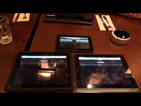 iPad 2 se confrunta cu iPad 1 si BlackBerry PlayBook