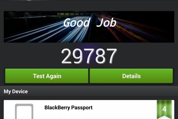 BlackBerry Passport - Benchmark-uri