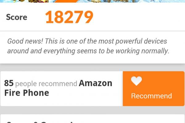 Amazon Fire Phone - Benchmark-uri