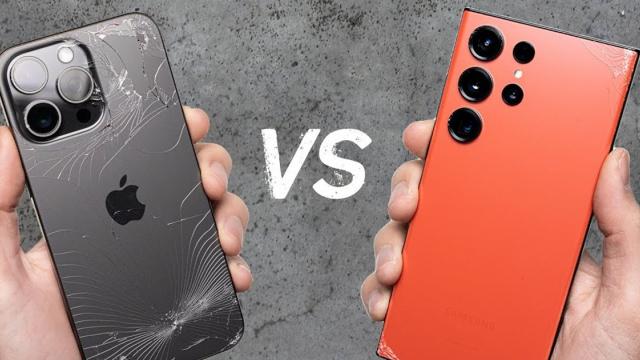 <b>Cât de rezistent este iPhone 15 Pro Max? Iată un drop test în comparație cu Galaxy S23 Ultra (Video)</b>Seria iPhone 15 s-a lansat în luna trecută, iar smartphone-urile au ajuns deja în mâinile multor doritori, inclusiv în România. Variantele Pro din acest an au o ramă fabricată din titan, mult mai rezistentă și puțin mai ușoară față de cea din aluminiu