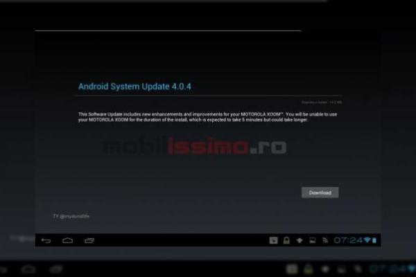 Android 4.0.4 disponibil acum pe Motorola Xoom WiFi!