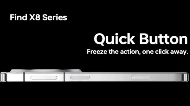 <b>OPPO Find X8 va avea la rândul său un buton Capture, fix ca iPhone 16; Compania îl numește "Quick Button"</b>După ce anterior l-am văzut într-o fotografie hands-on, iată că astăzi OPPO Find X8 își dezvăluie silueta într-un teaser oficial cu accent pe un nou buton hardware. Acolo unde companii precum Xiaomi ne pregătesc telefoane fără pic 