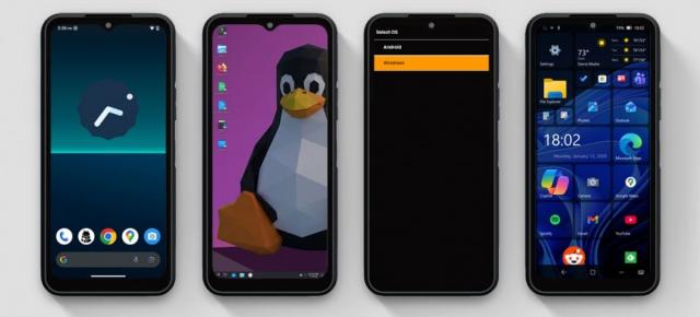 Smartphone-ul cu 3 sisteme de operare e real! NexPhone rulează Android, Ubuntu, dar și Windows 11 într-o variantă mobile