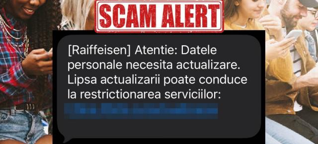 Un nou scam apare la orizont! SMS-ul de la „bancă” care îți cere actualizarea datelor