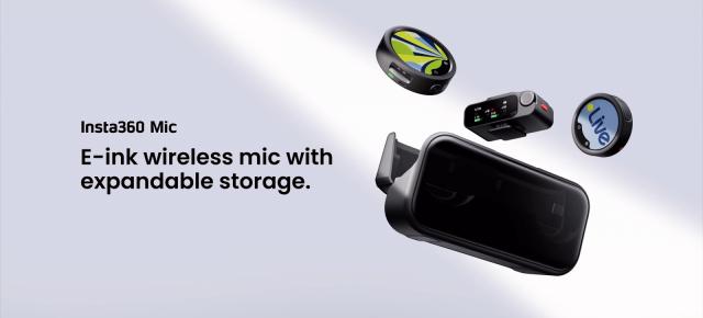 Insta360 Mic a fost lansat oficial: microfon wireless cu ecran E-Ink personalizabil, înregistrare 32-bit și autonomie de până la 34 de ore