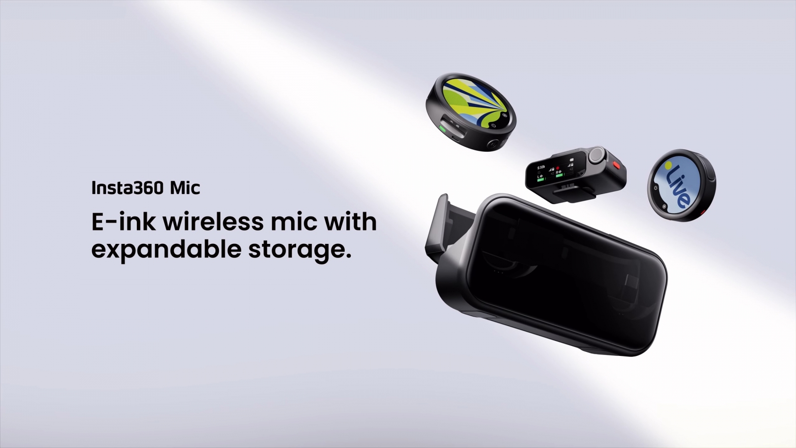 Insta360 Mic a fost lansat oficial: microfon wireless cu ecran E-Ink personalizabil, înregistrare 32-bit și autonomie de până la 34 de ore