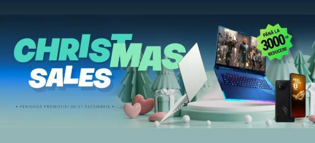 ASUS anunță campania Christmas Sales, cu reduceri masive la laptopuri și smartphone-uri ROG